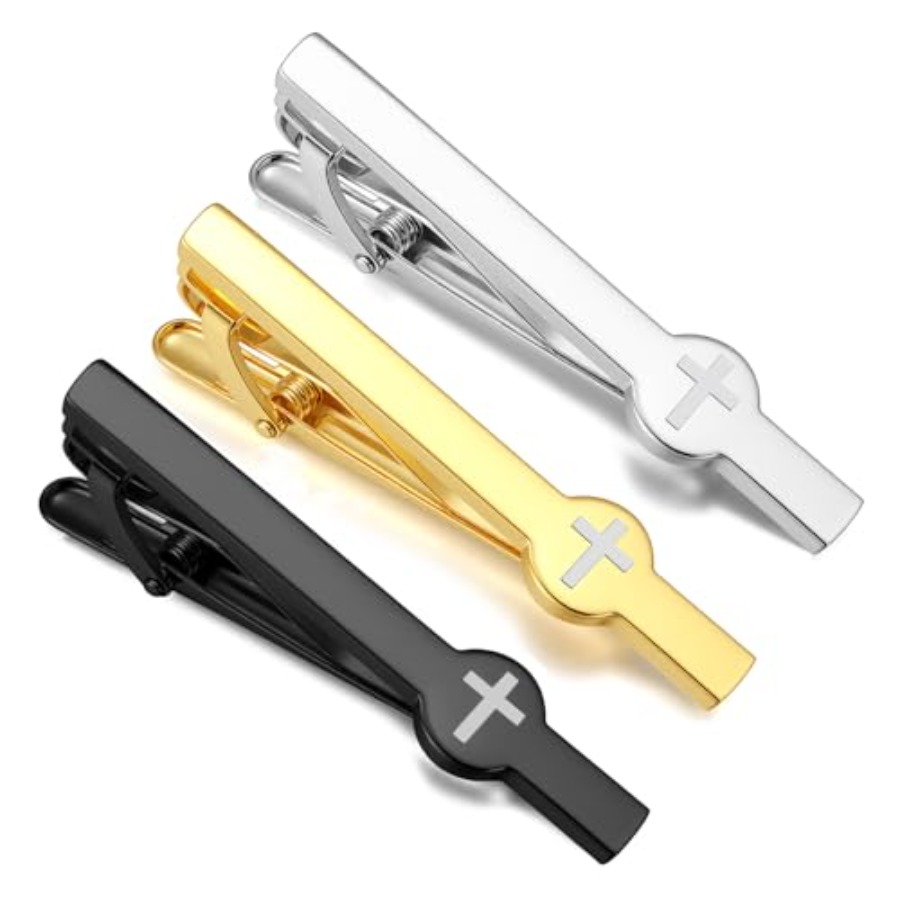 Tie Bar Set Gift - Tie Clips for Men 3Pcs Tie