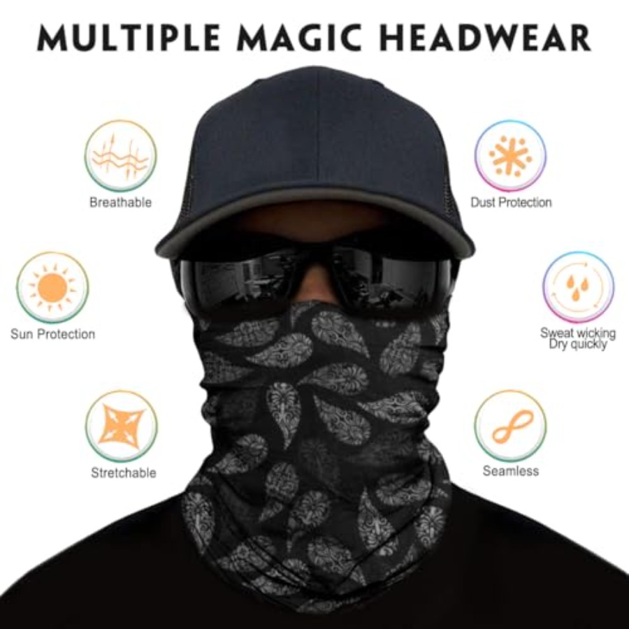 Neck Gaiter for Men Women Head - Face Scarf Mask ulasan dan harga