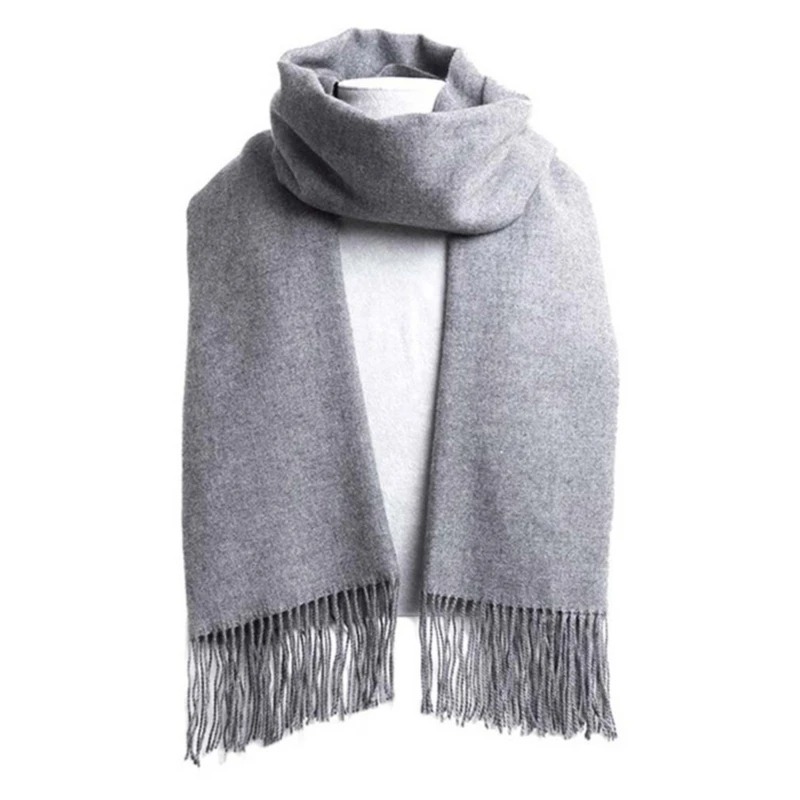 2025 Wool Scarves Winter Soft  - Muffler Men Wool ulasan dan harga