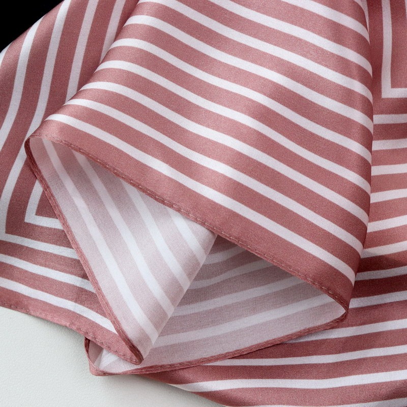 100% Pure Silk Scarf Women Hij - Silk Tie Striped ulasan dan harga