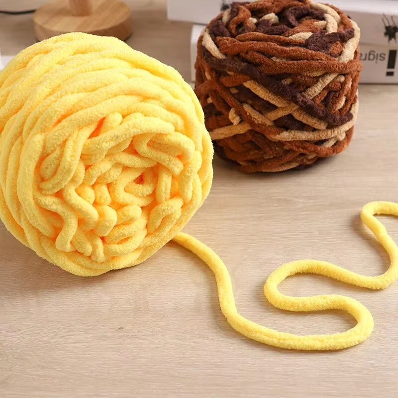 3PCS 300g Chenille Knitting Ya - Woven Scarf Blanket ulasan dan harga