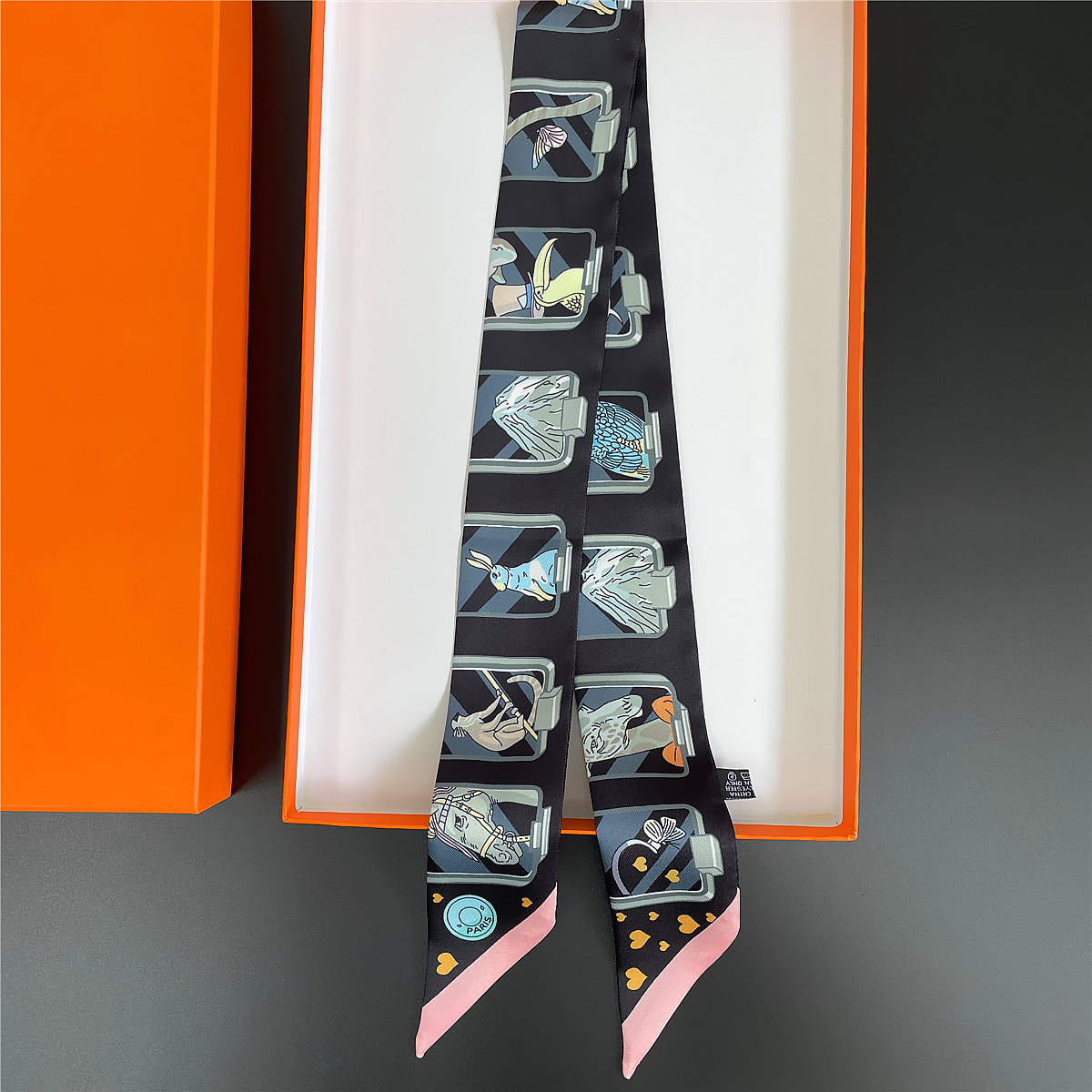 Brand Design Twill 100% Silk S - Silk Neck Scarf ulasan dan harga