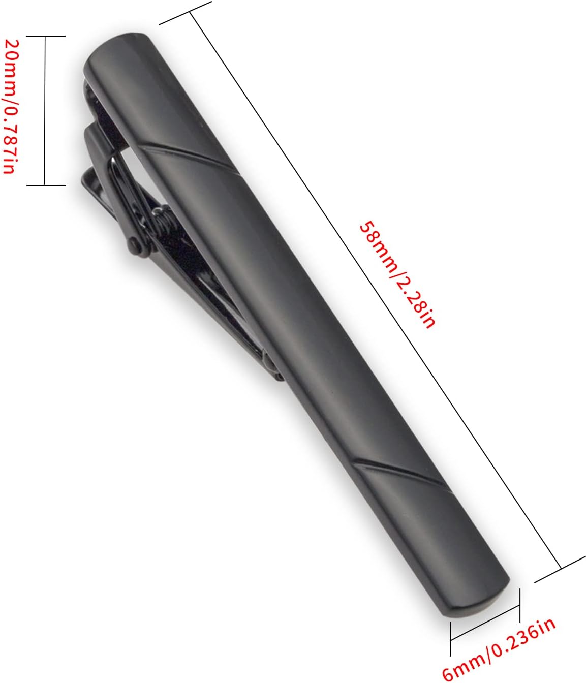 4Pcs Tie Clips for Men with Gi - Tie Clip Silver ulasan dan harga