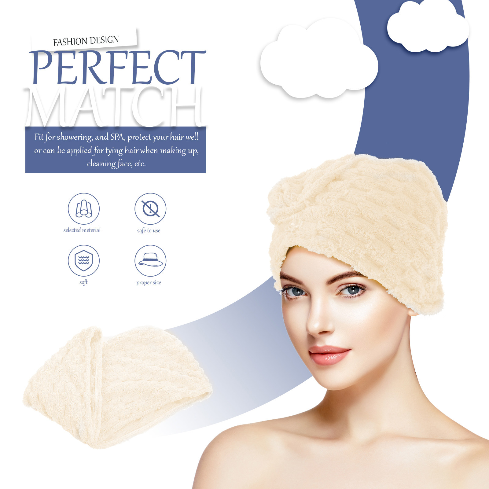 Extra Thick Hair Towel Wrap fo - Head Wrap Turban ulasan dan harga