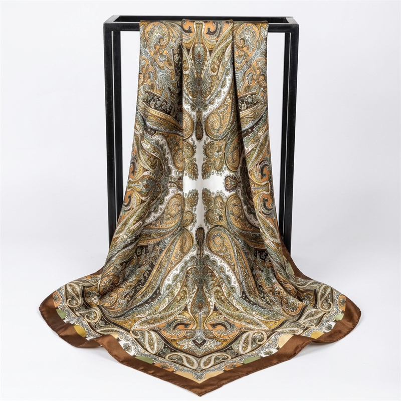 Women Spring Summer Square Sca - Silk Neck Scarf ulasan dan harga