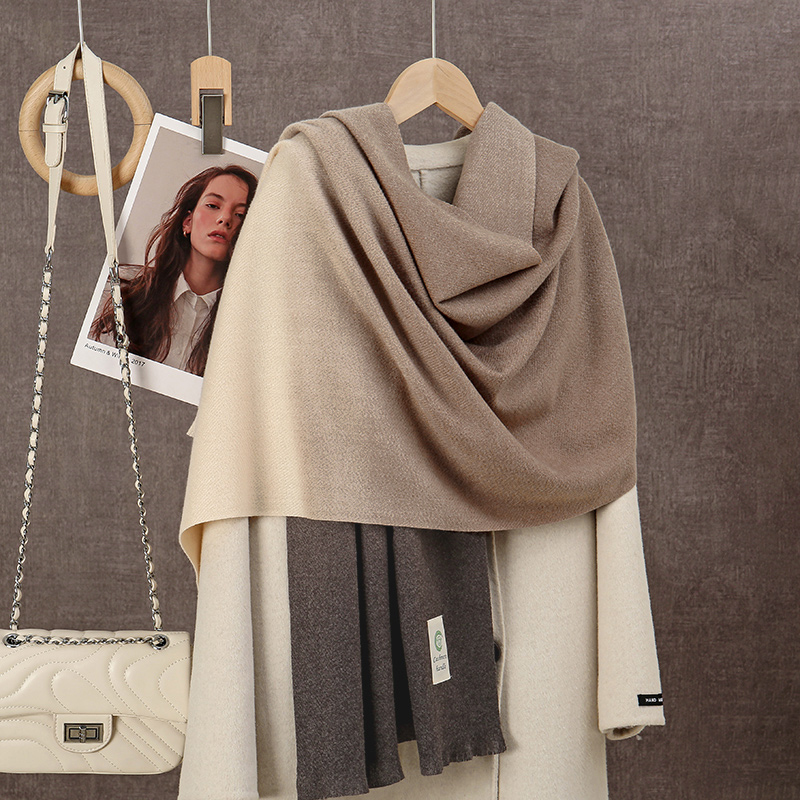 New 2024 Gradient Cashmere Sca - Woven Scarf Blanket ulasan dan harga