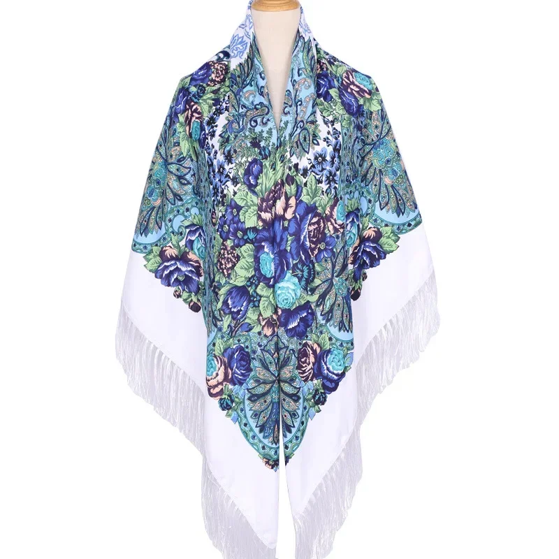 160*160cm Ethnic Large Square  - Woven Scarf Blanket ulasan dan harga