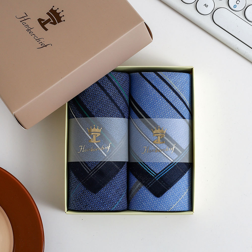 43cm Men Vintage Cotton Handke - Handkerchief Cotton Men ulasan dan harga
