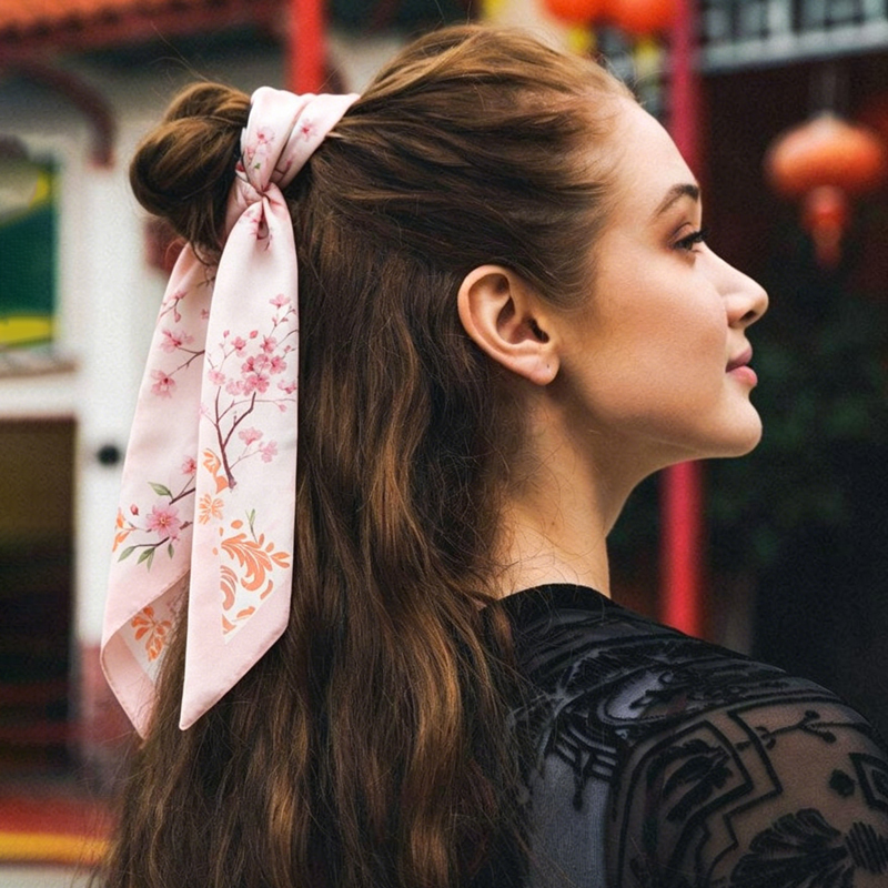 Fashion Women Silk Satin Skinn - Silk Neck Scarf ulasan dan harga