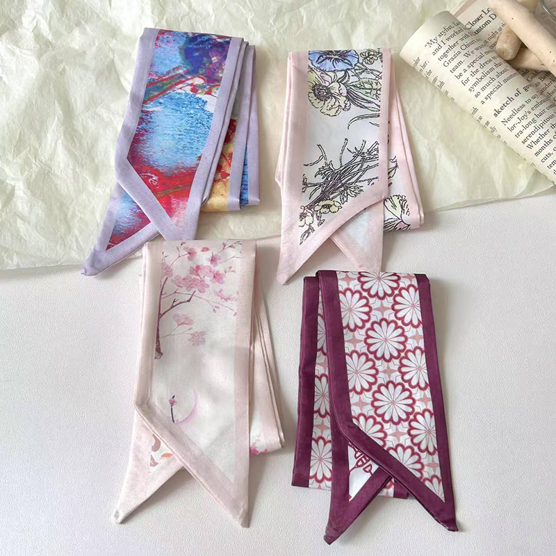 Fashion Women Silk Satin Skinn - Silk Neck Scarf ulasan dan harga
