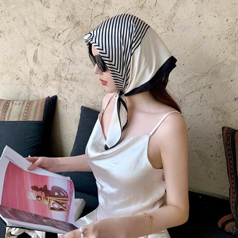 Fashion Satin Square Scarf for - Silk Neck Scarf ulasan dan harga
