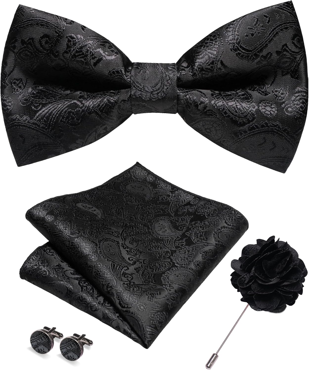 Paisley Pre-tied Bow Tie and P - Pocket Square Set ulasan dan harga