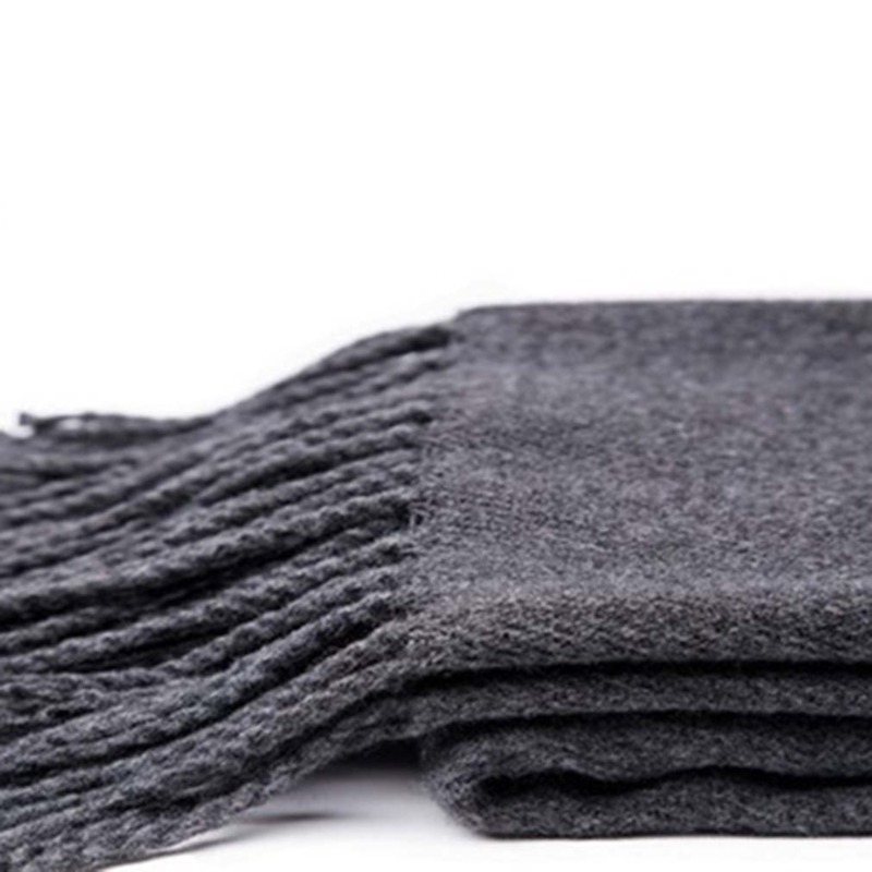 Autumn And Winter Solid Color  - Muffler Men Wool ulasan dan harga