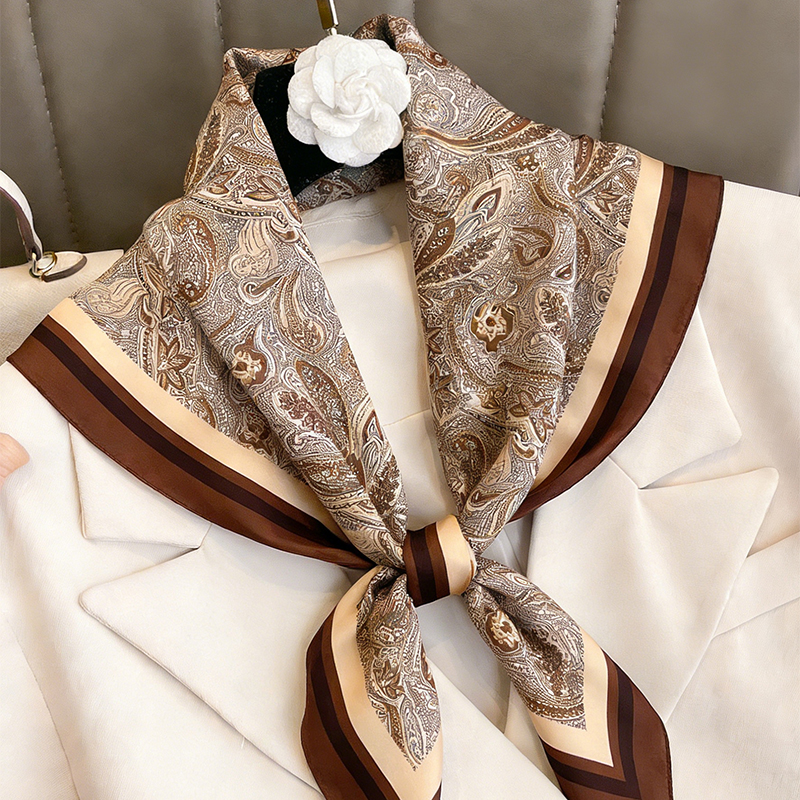 Luxury Women Silk Square Scarf - Silk Neck Scarf ulasan dan harga