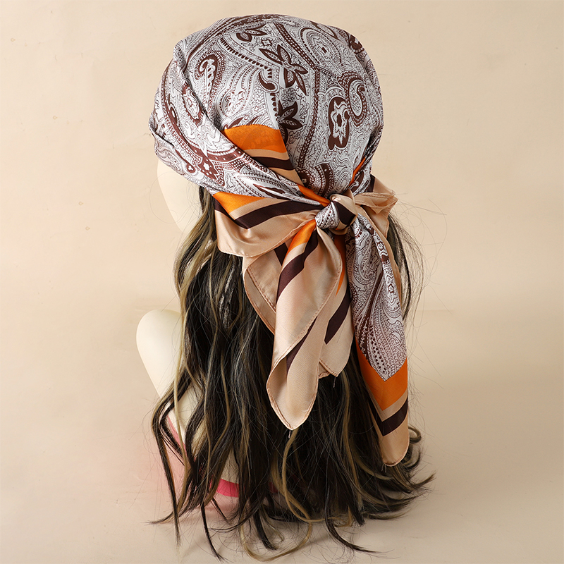 Luxury Women Silk Square Scarf - Silk Neck Scarf ulasan dan harga