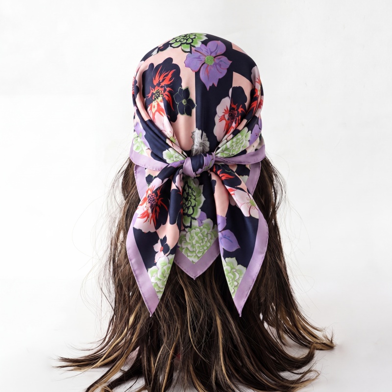 Print Silk Scarf Fashion Turba - Silk Neck Scarf ulasan dan harga