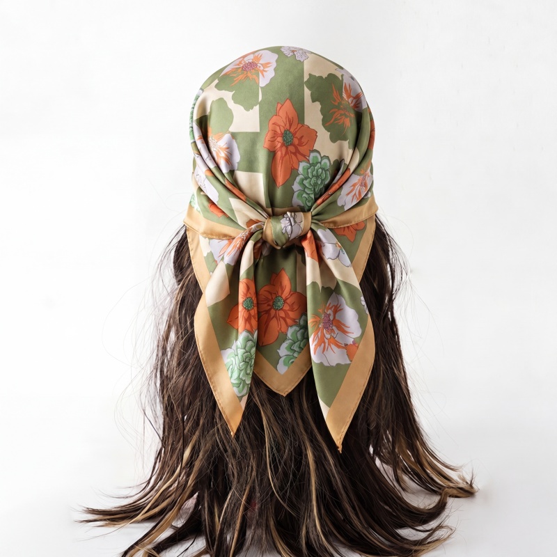 Print Silk Scarf Fashion Turba - Silk Neck Scarf ulasan dan harga