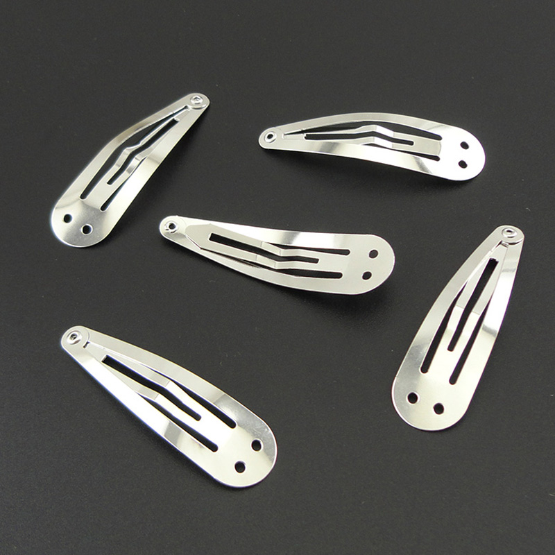 100PCS 5.0cm Silver Plain Meta - Tie Clip Silver ulasan dan harga