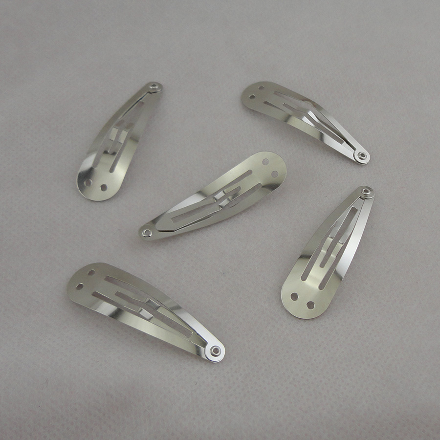 100PCS 5.0cm Silver Plain Meta - Tie Clip Silver ulasan dan harga