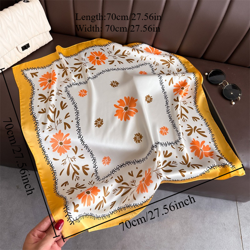 1Pc new printed fashion silk s - Silk Neck Scarf ulasan dan harga