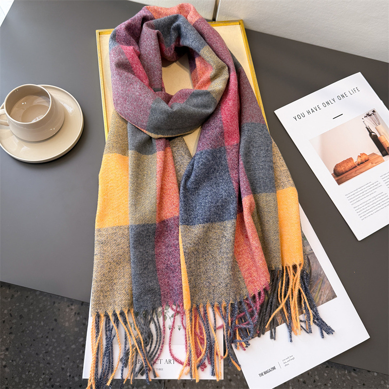 200*64cm New Fashion Cashmere  - Woven Scarf Blanket ulasan dan harga