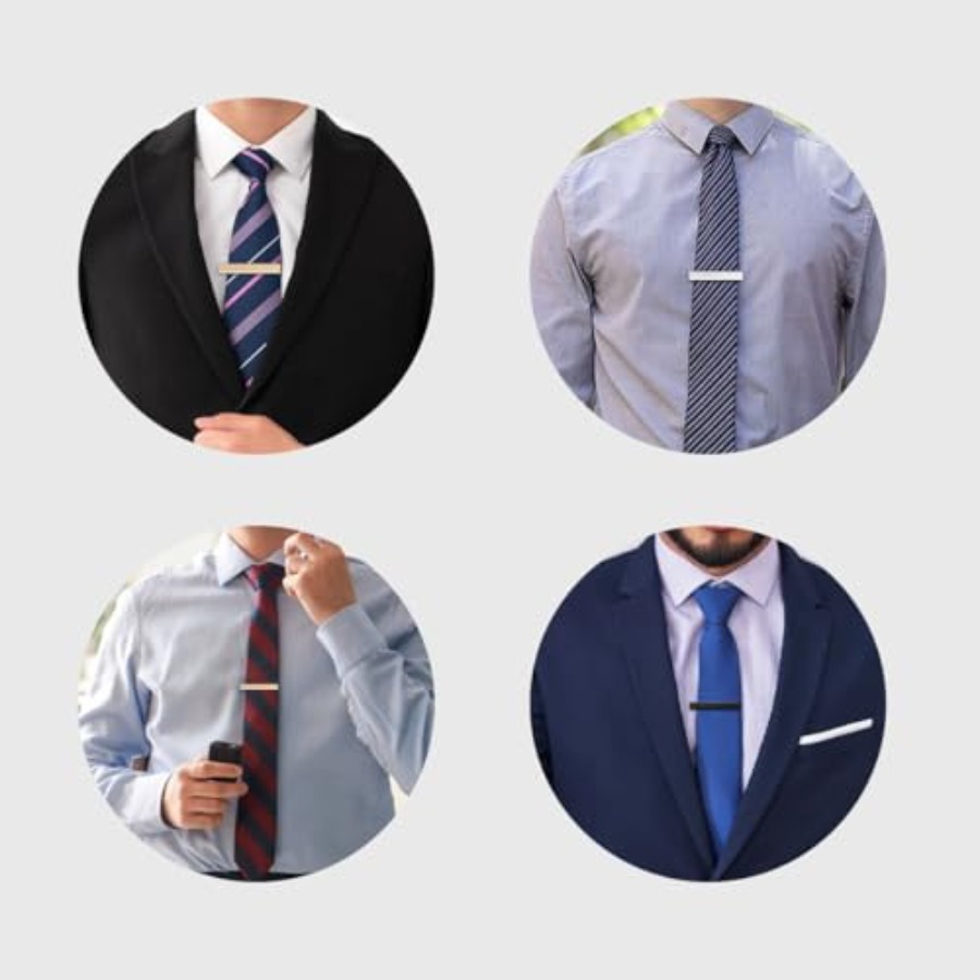 3 Pack Tie Clips for Men Tie B - Tie Bar Set Gift ulasan dan harga