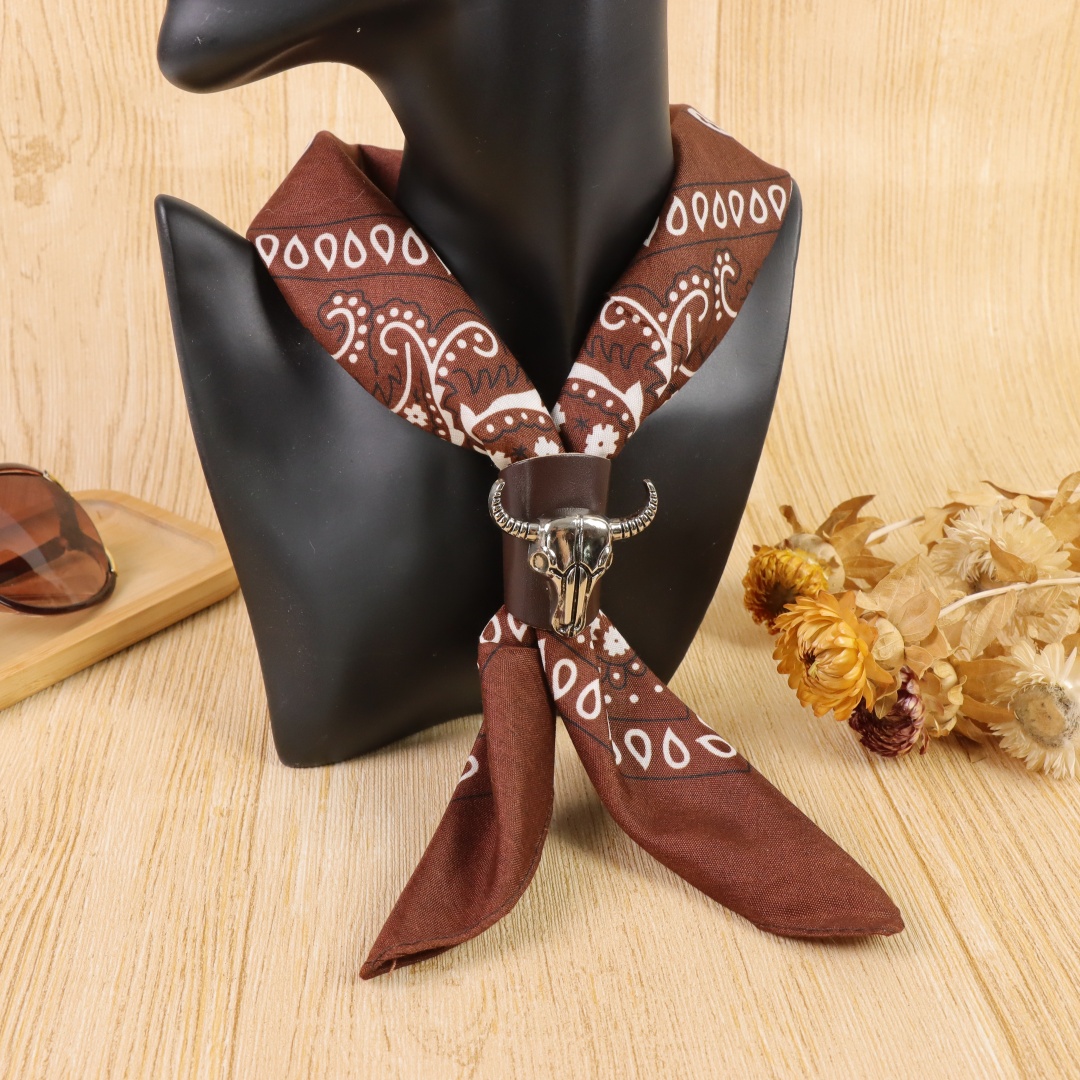 Artistic Cotton Square Scarf A - Ascot Neck Scarf ulasan dan harga