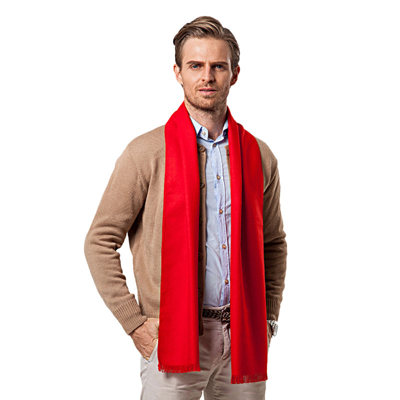 Fashion Winter Solid Color Men - Muffler Men Wool ulasan dan harga