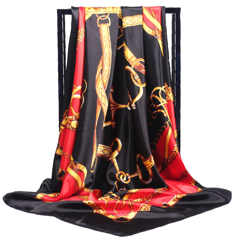 90*90cm Ladies Silk Scarf Band - Face Scarf Mask ulasan dan harga