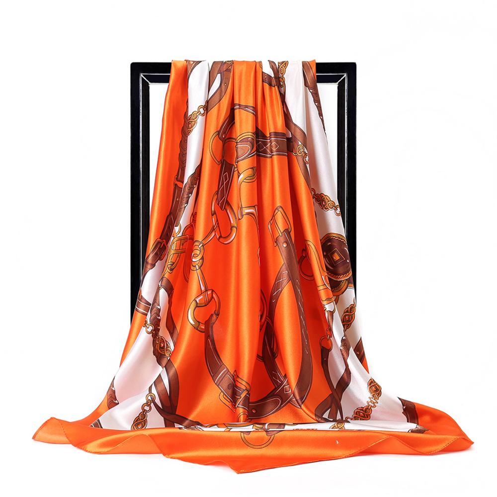 90*90cm Ladies Silk Scarf Band - Face Scarf Mask ulasan dan harga