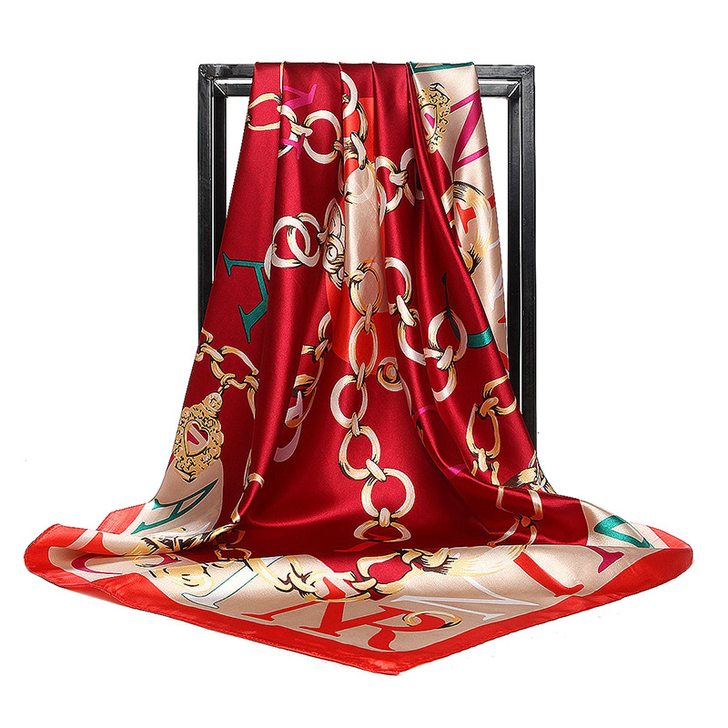 90*90cm Ladies Silk Scarf Band - Face Scarf Mask ulasan dan harga