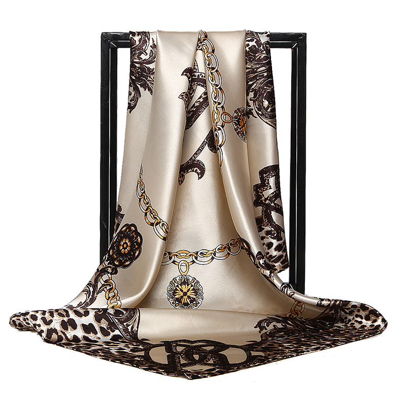 90*90cm Ladies Silk Scarf Band - Face Scarf Mask ulasan dan harga