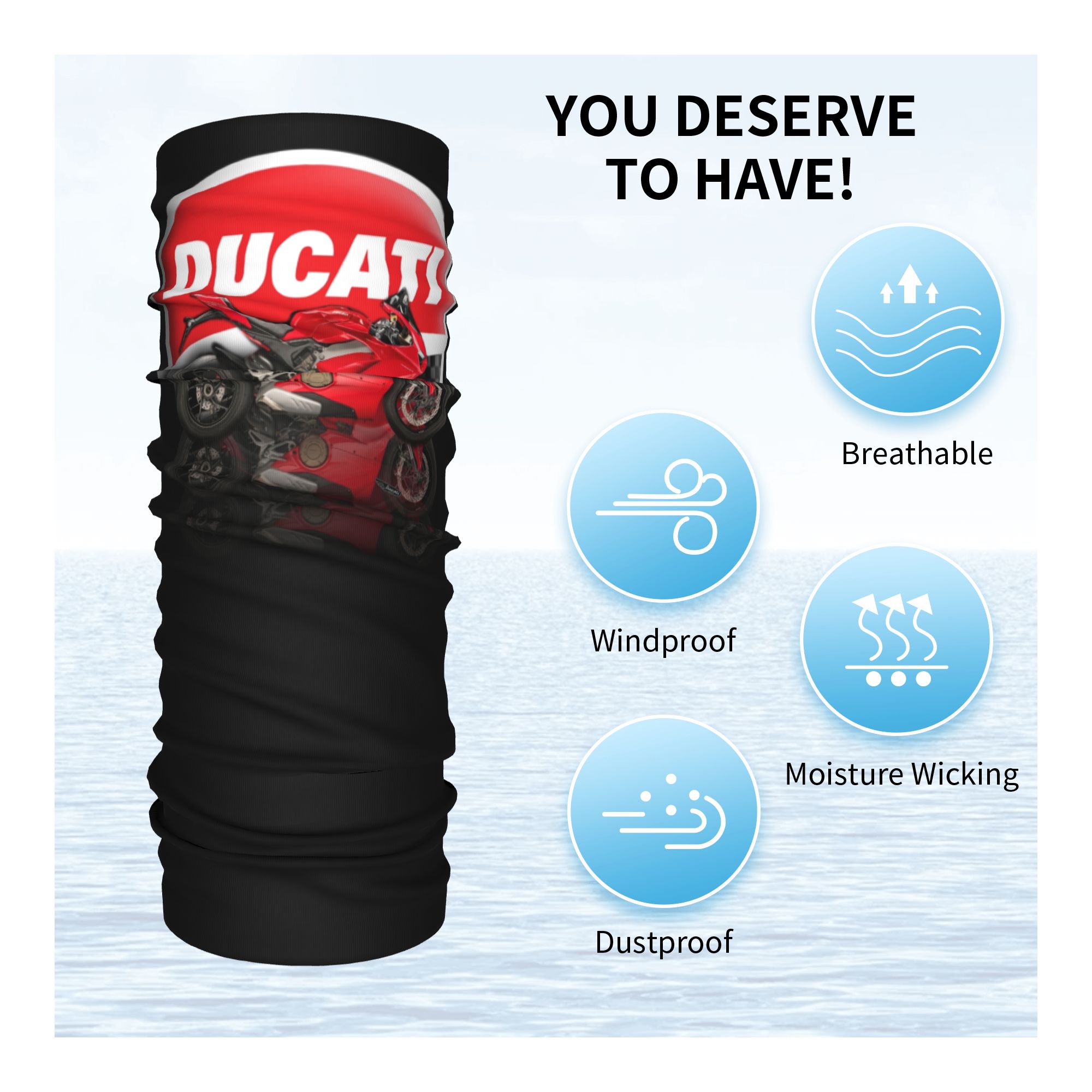 Custom Speed Ducatis Racing Ba - Neck Warmer Tube ulasan dan harga