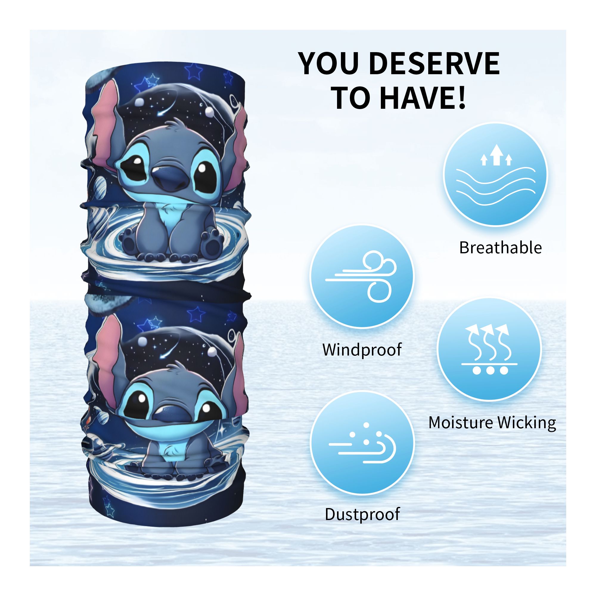 Custom S-Stitchs Animation Win - Neck Warmer Tube ulasan dan harga