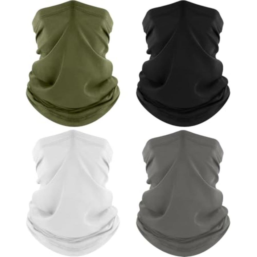 ROXUN 4 Pack Neck Gaiter, Cool - Face Scarf Mask ulasan dan harga