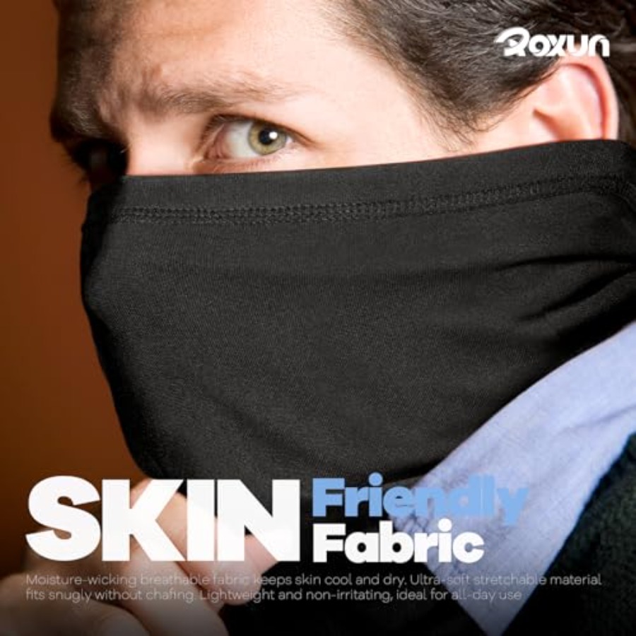 ROXUN 4 Pack Neck Gaiter, Cool - Face Scarf Mask ulasan dan harga