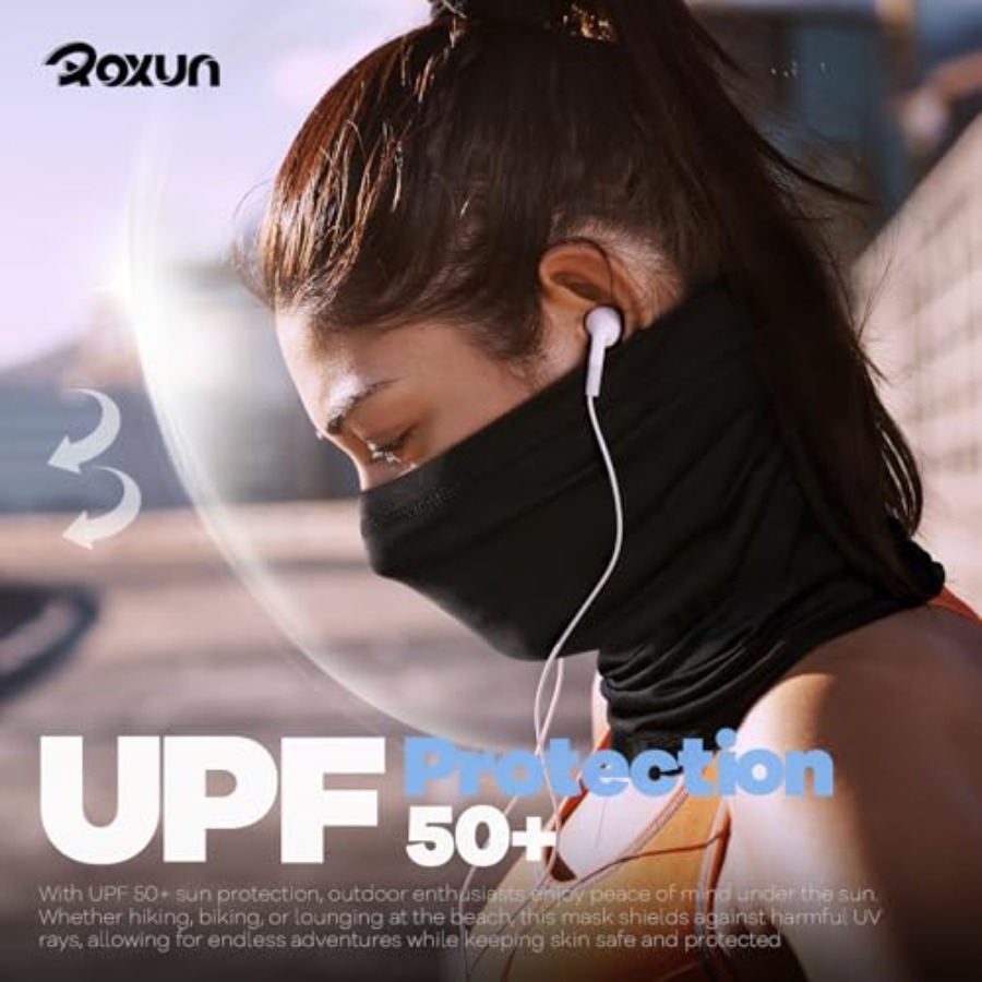 ROXUN 4 Pack Neck Gaiter, Cool - Face Scarf Mask ulasan dan harga