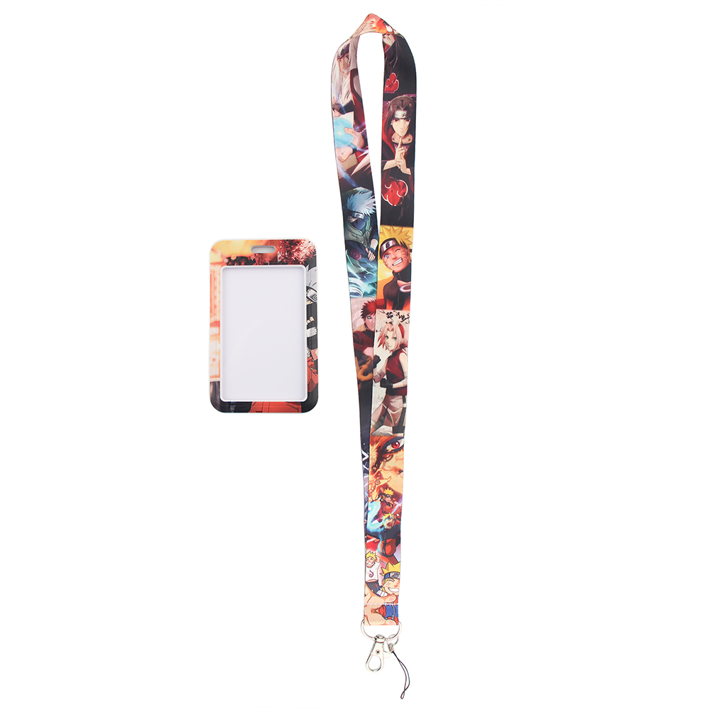 Japanese Anime Red Clouds Busi - Lanyard Badge Holder ulasan dan harga