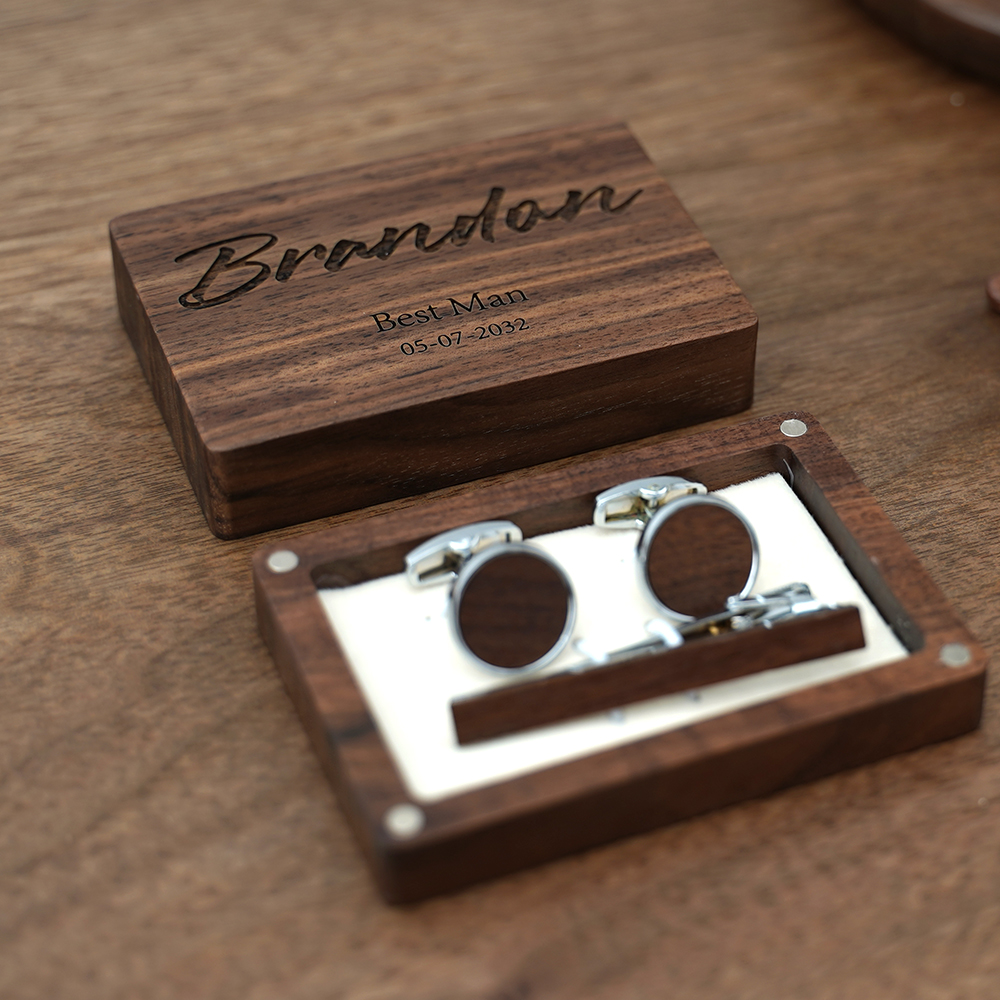 Name Engraved Groomsmen Best M - Tie Bar Set Gift ulasan dan harga